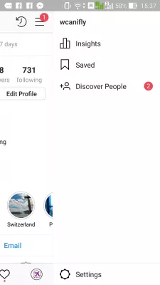 Príbeh Instagram sa nedá zdieľať s Facebookom : Nastavenia Instagram