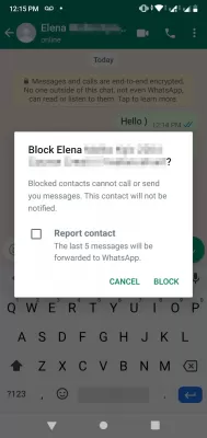 How To Chat With Someone That Blocked You On Whatsapp? : Blocking a user on WhatsApp by using the blocking option in the conversation