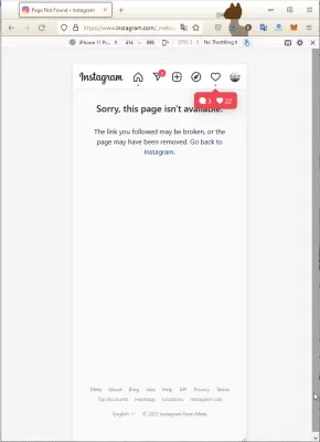 How to delete Instagram account? Erase Instagram account : Deleted Instagram account example