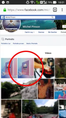 Hogyan töltsük le a Facebook évét a videofelvételről Androidra : Videó album látható a Facebook album galériájában