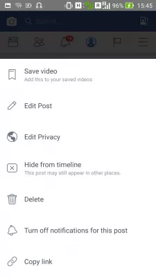 How to download Facebook year in review video to Android : Video options