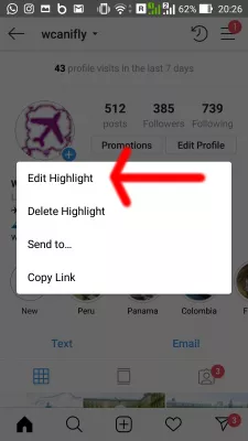 How to make Instagram highlight covers : Remove highlight on Instagram