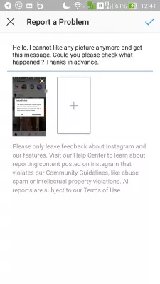 Instagram Action Blockert Error : Instagram rapporterer et problem