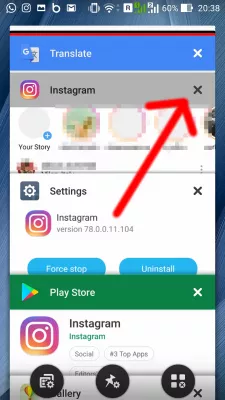 Instagram app keeps crashing, how to solve? : Stop Instagram app to solve Instagram keeps stopping