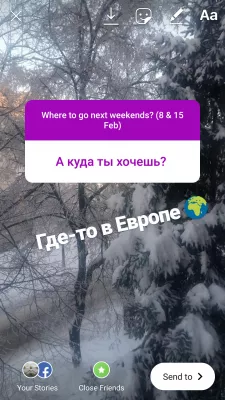 Instagram ask me a question – how to use it? : Answer posted as story picture to one of the Instagram ask me a question viewer answer