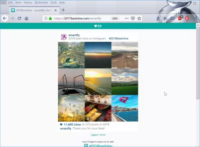 How to make an Instagram best nine : Best nine Instagram image generated