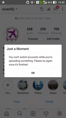 How To Solve Instagram Video Upload Stuck? : Cannot logout of Instagram while a video upload is stuck