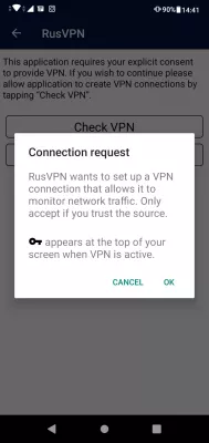 Easy guide: setting up VPN on Android phone with free trial : VPN connection request on Android