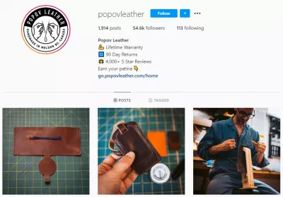 Un consejo para vender en Instagram: más de 30 consejos de expertos : @popovleather en Instagram