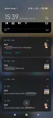 Plenty of Fish Tricks: Increasing Your Odds on the POF App : New potential romantic matches and messages notifications from Plenty Of Fish application