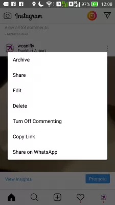 How to share Instagram videos on WhatsApp status : Share on WhatsApp option on Instagram