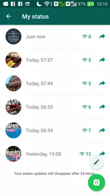 Cómo compartir videos de Instagram en el estado de WhatsApp : Cuántas personas han visto el estado