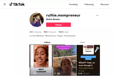 Show us your TikTok profile - 8 great TikTok profiles : @ruthie.mompreneur on TikTok