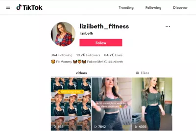 Show us your TikTok profile - 8 great TikTok profiles : @liziibeth_fitness on TikTok