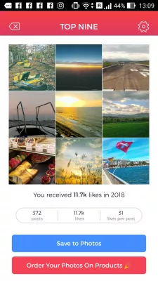 Top Nine Instagram pārskatīšana : Instagram topnineapp pārskats