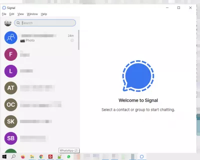 10 Reasons To Use Signal Private Messenger : Linked laptop to a mobile Signal account
