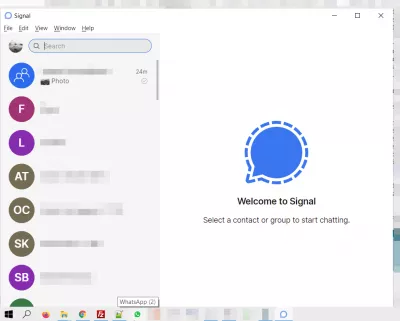 10 lý do để sử dụng Signal Private Messenger : Đã liên kết máy tính xách tay với tài khoản Signal di động