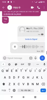 10 Reasons To Use Signal Private Messenger : Private encrypted audio message