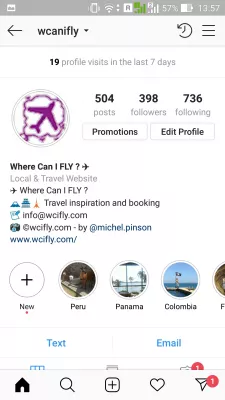 How to view Instagram stories archive : Account main page and story archive icon