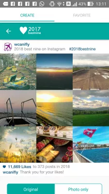Year best nine app review : 2018 best nine picture generated
