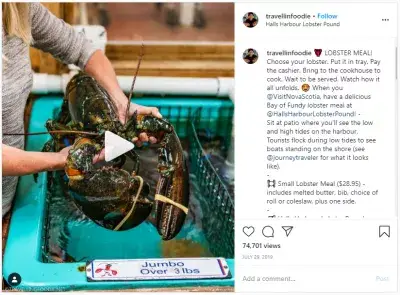 What are the secrets of a great Instagram video post? : Travelling Foodie Raymond Cua: a traditional fresh lobster dinner