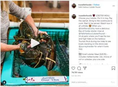 Hvad er hemmelighederne ved et stort Instagram-videoindlæg? : Rejse mad Raymond Cua: a traditional fresh lobster dinner