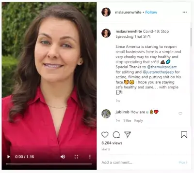 What are the secrets of a great Instagram video post? : Lauren White: a PSA that has been making the internet laugh: Stop Spreading That Sh*t 💩