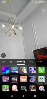 The best TikTok tips for new users : Using an effect on the TikTik app