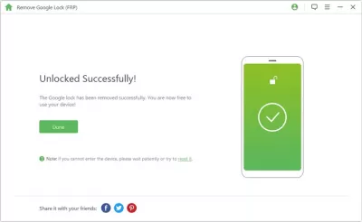 5 Best Android Screen Unlock Software 2022 – Free Download : Android smartphone successfully unlocked