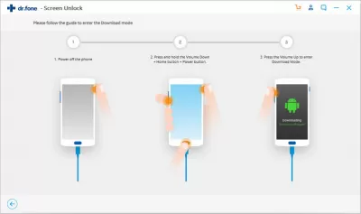 Unlock Android phone with Android screen lock removal software - free download : Entering the download mode on Android smartphone for system repair