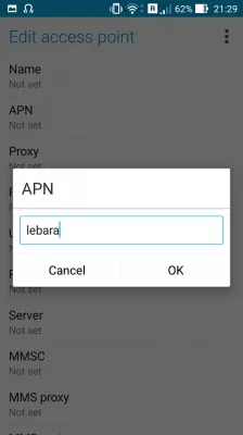 Lebara Internet Activation Code: Get A Prepaid Internet Hotspot Service : How to do the Lebara internet activation by adding manually an APN