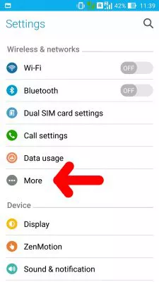 Internet Activation Code [LycaMobile] : Open settings menu More 