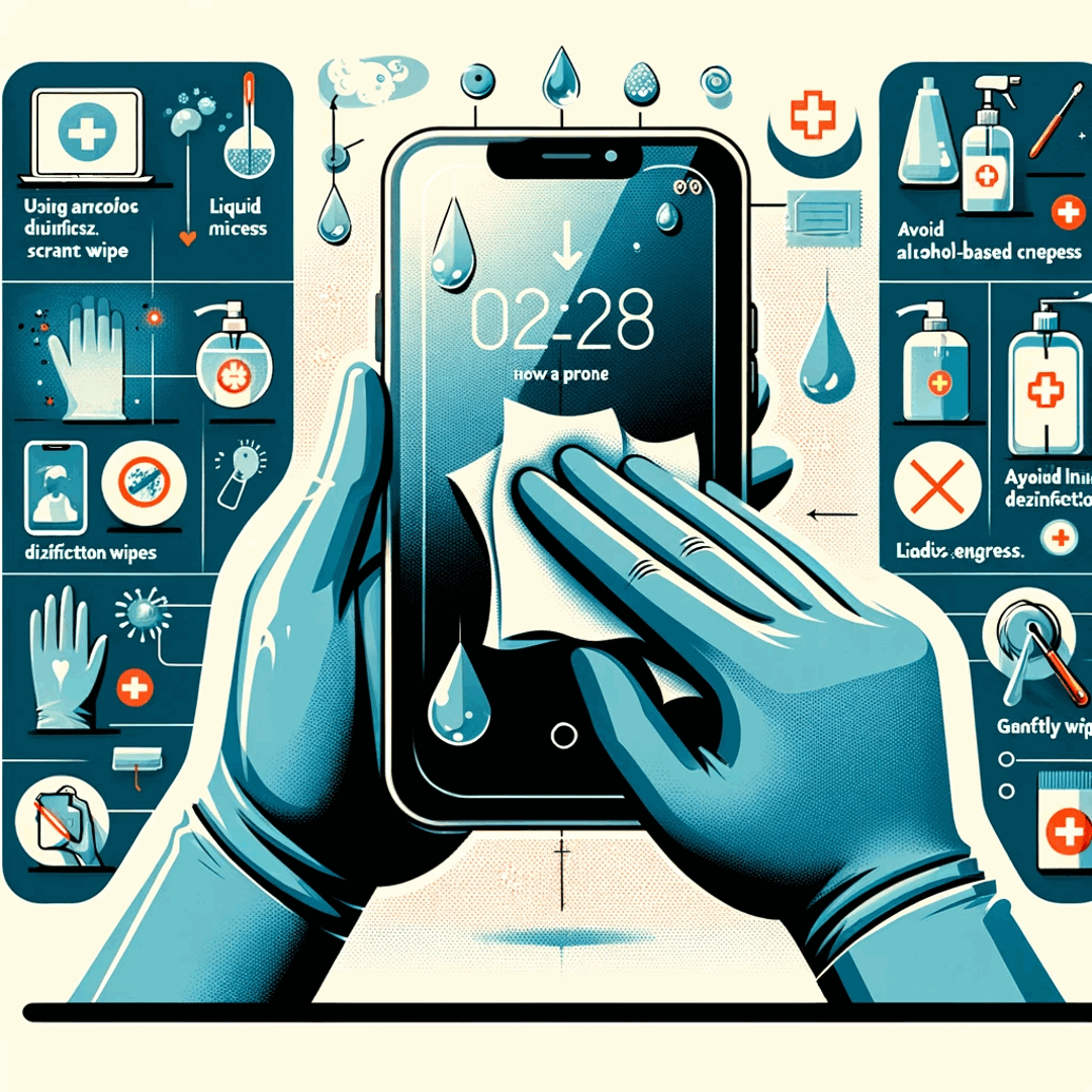 A simple Guide On how to disinfect Phone : Using a phone with hands